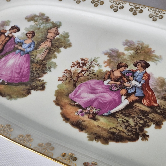 GLORIA Fine Porcelain Bavaria Bayreuth Platter - Fragonar, Set of 2 - Picture 4 of 10
